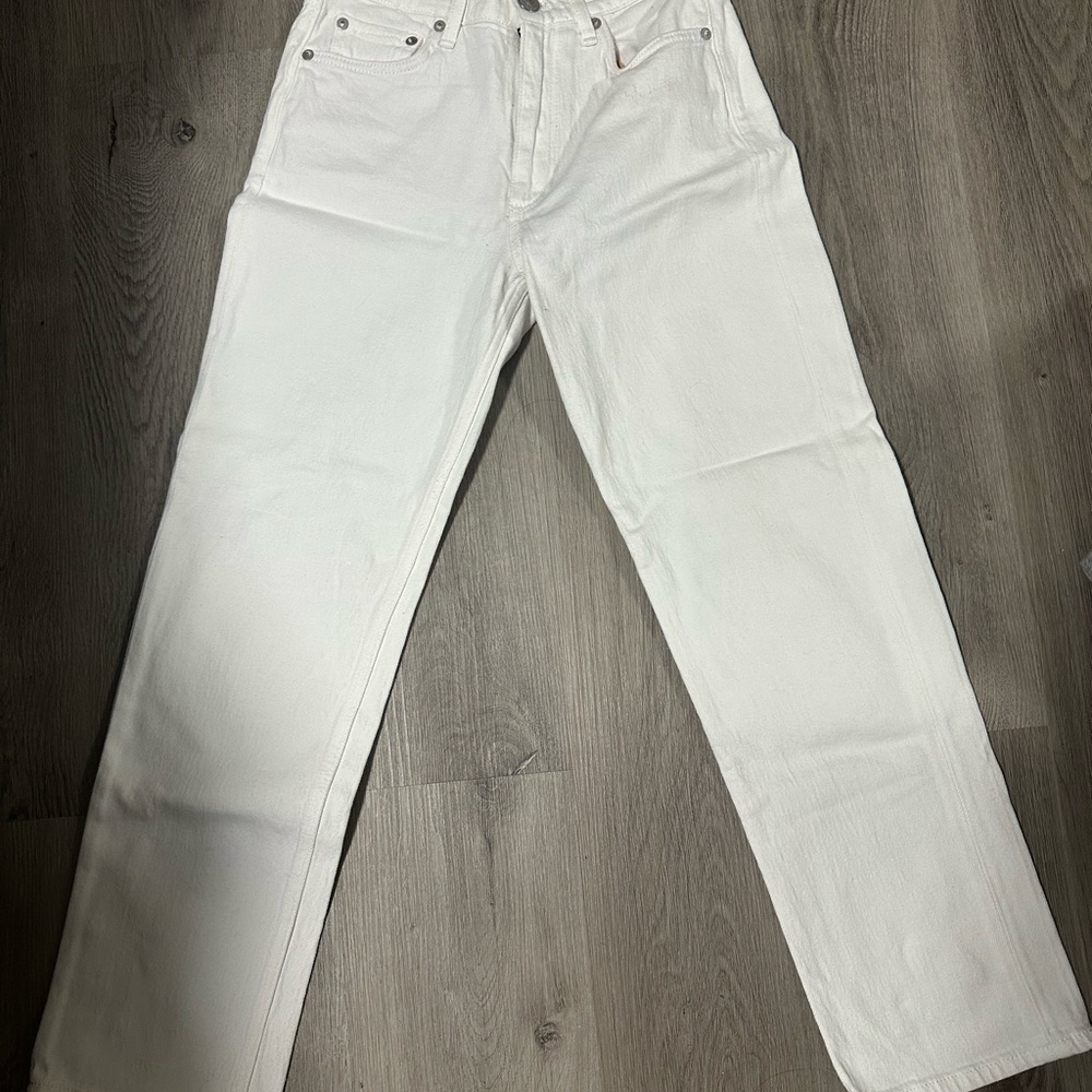 rag & bone women’s Cream Straight Jeans
